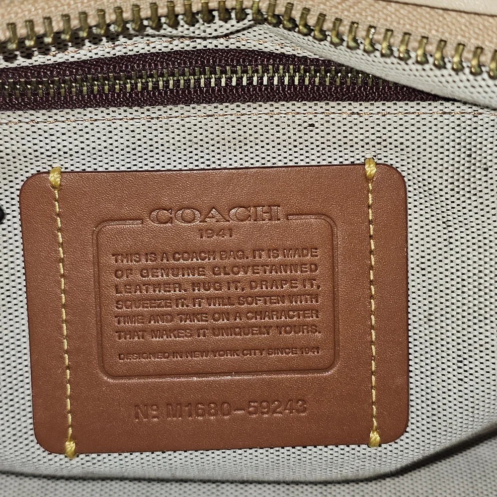 Coach 1941 Tea Rose Rogue 31 Satchel Purse Bag With Dust Bag - Picture 3 of 17